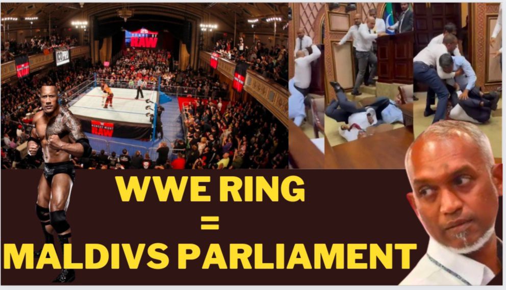 img 20240129 000938856449495169213393 Parliament of Maldives Or A WWE Ring? Kicks, Punches, and Hair Pulling During the Parliament Session